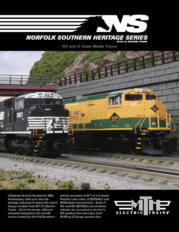 NS Heritage O Scale Offerings | MTH ELECTRIC TRAINS