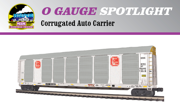 MTH Premier Norfolk & Western Corrugated Auto Carrier O Scale 20-95340 for sale online