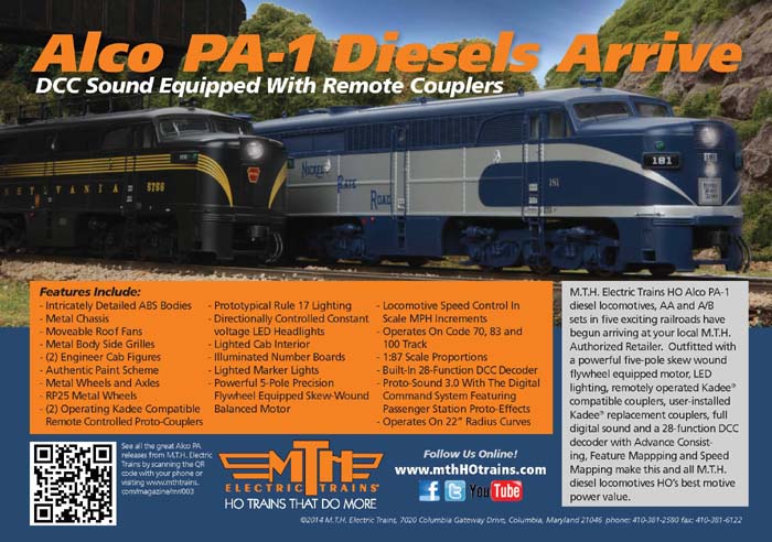 HO Alco PA Diesel Sets Now In Stock | MTH ELECTRIC TRAINS