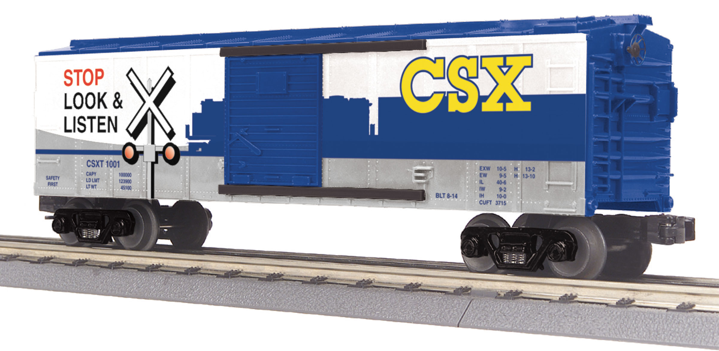 MTH TRAINS; MIKES TRAIN HOUSE CSX Box CAR W/Blinking LED'S 