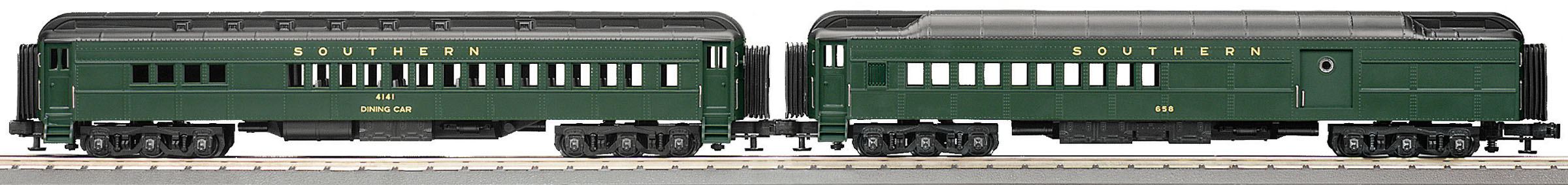 MTH 3 Rail 2 Car Madison Baggage/ Coach Set Chesapeake and Ohio for sale online 