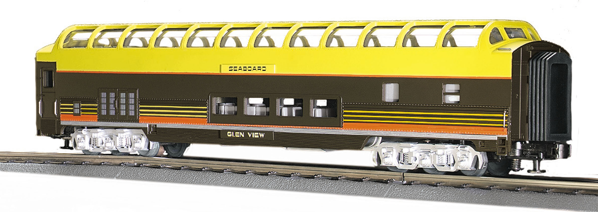 Details about   Mth Texas Special 70' ABS Full Length Vista Dome Ribbed Passenger Car 20-6729 