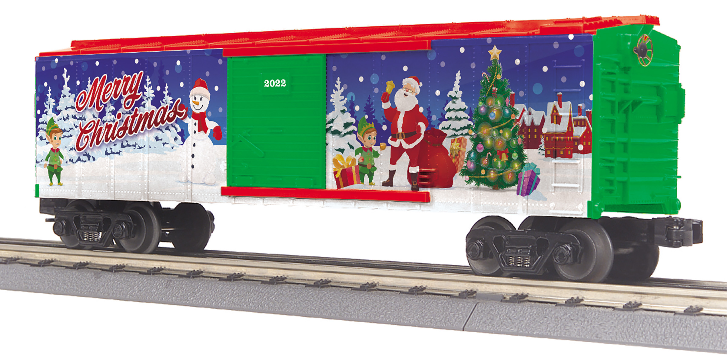 MTH RailKing Trains 30-75635 Christmas 4-Bay Hopper Car O Gauge 