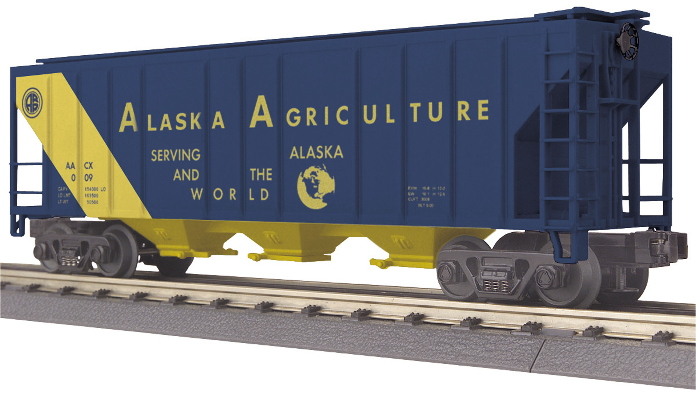 No Box Alaska Railroad MTH RailKing 30-7825 O Gauge Modern Reefer Car