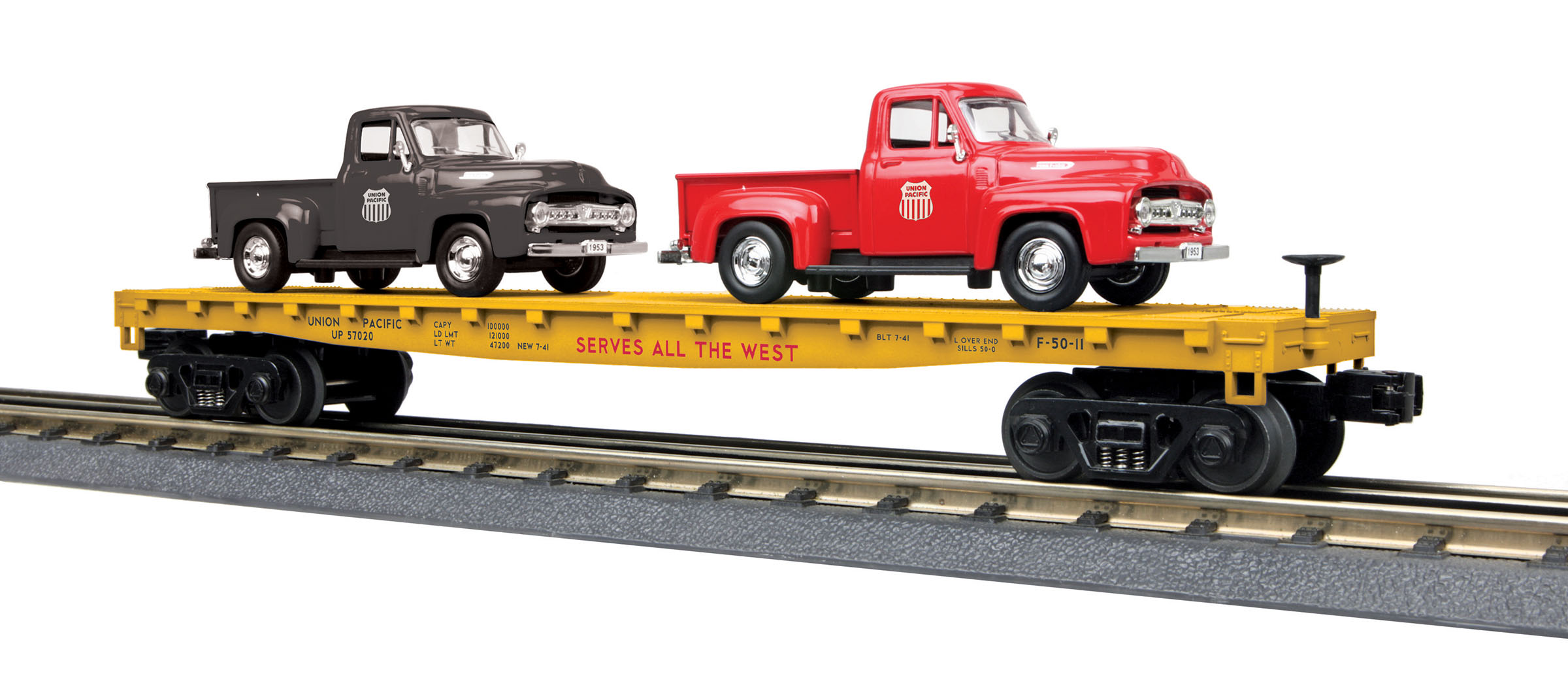 MTH 30-7629 Transportation Company Flatcar With ERTL Fire Truck for sale online 