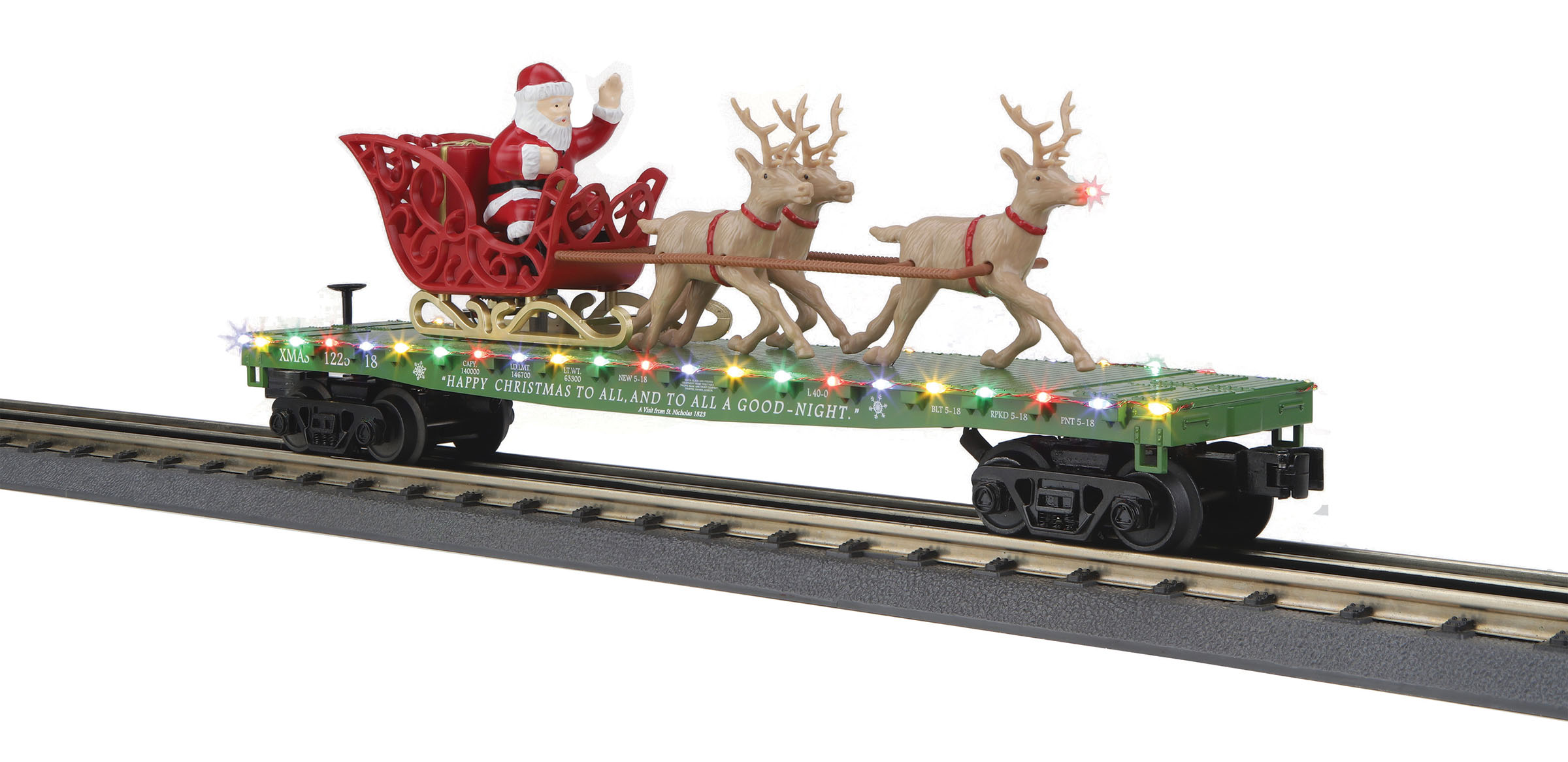 MTH RAIL KING TOWN SQUARE CHRISTMAS TREE LED LIGHTS O GAUGE lighted 30-11088 NEW 