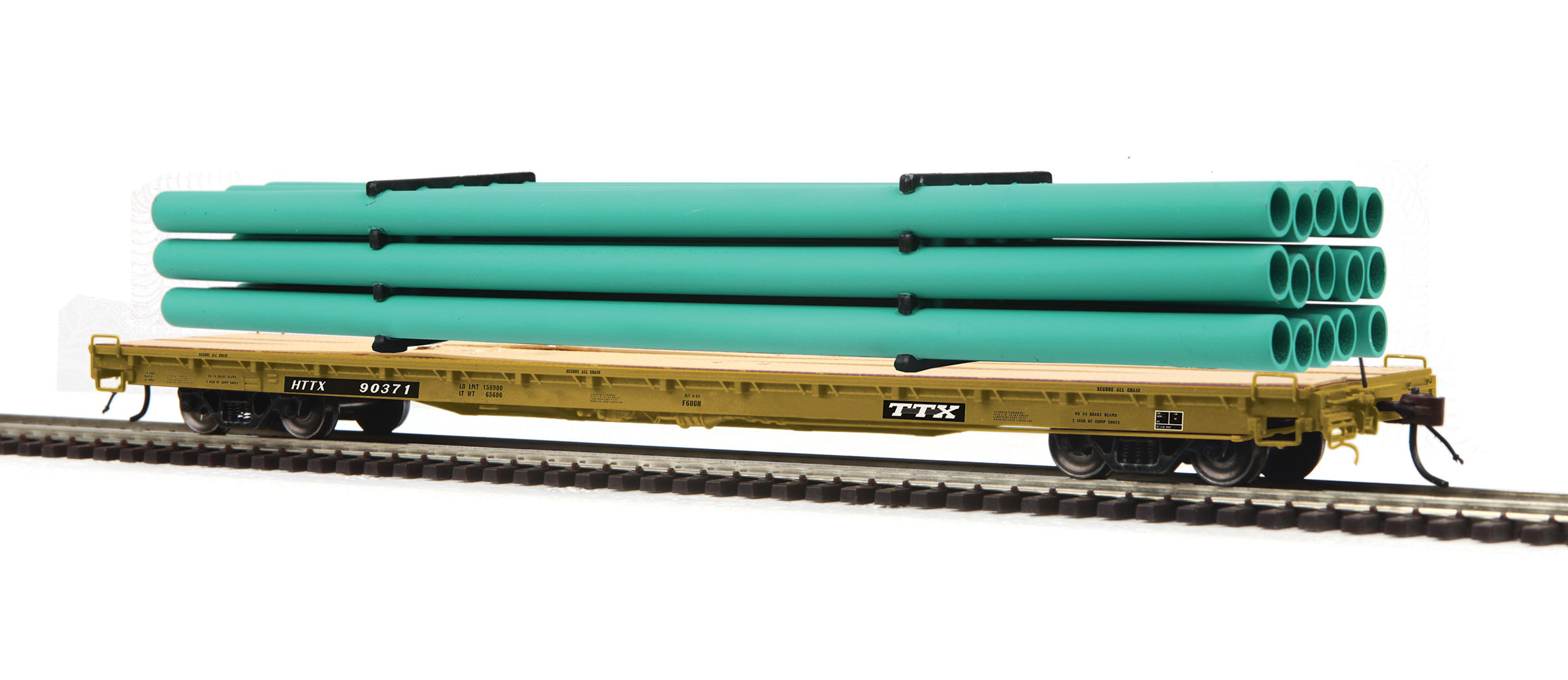 O Scale Pipe Line Loads  for use with a flat car 